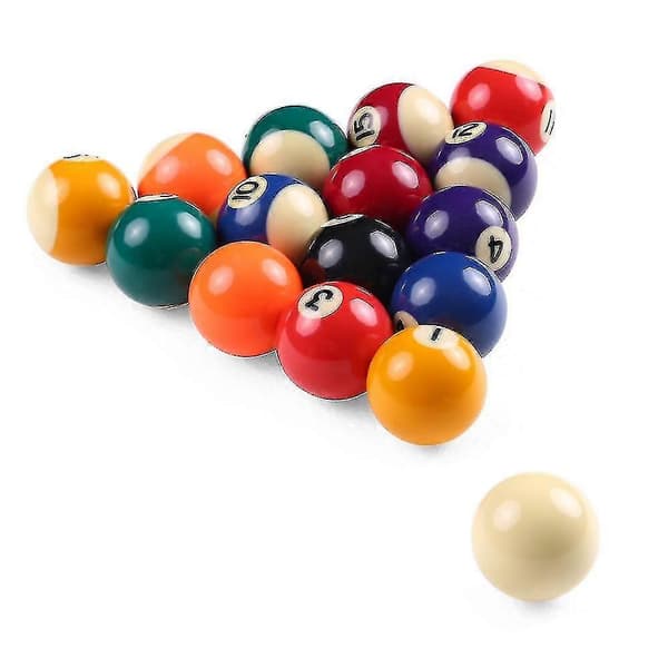25mm Barn Biljardbollar Set Harts Små Poolköbollar Komplett Set