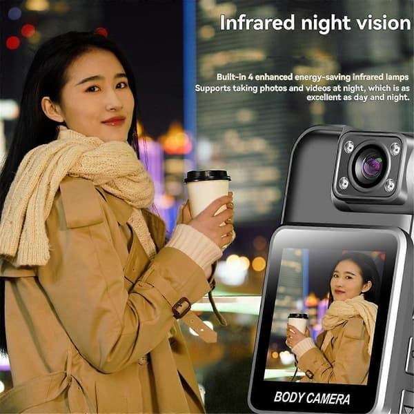 Wifi Mini Camera 4K HD Digital Video Recorder 180 Rotatable Lens Portable Action Camera Recorder 128G