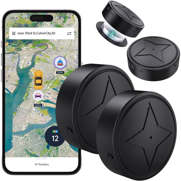 GPS-spårare Stark magnetisk spårning av bilfordon Anti-Lost, multifunktions GPS-minilokator, övervakning, automatisk inspelning/röstaktiverad