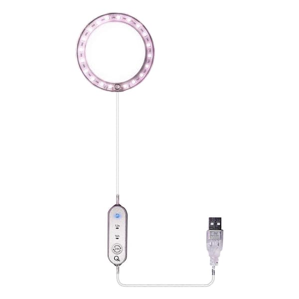 LED-lampe til indendørs bordplanter Fuld th-lampe med støttepind