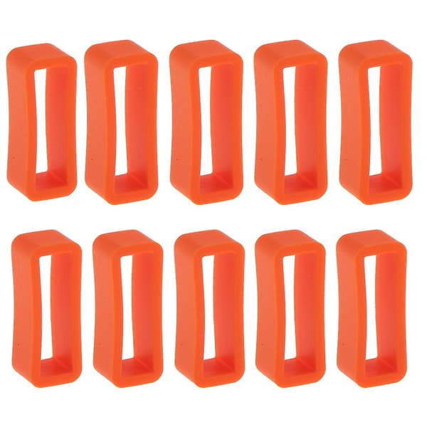 10 kpl Kellon rannekkeen silmukka Kumilenkin pidike 22mm Oranssi