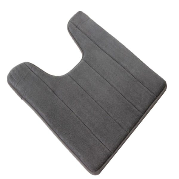 U-formad Memory Foam Toalettmatta, Halkfri Elastisk Badrumsmatta, 40*60cm