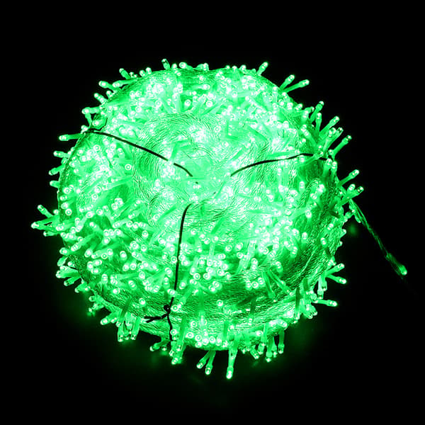 Grønne fe-lyskæder 10M 100 LED Koldt Hvidt Julebelysning Indendørs