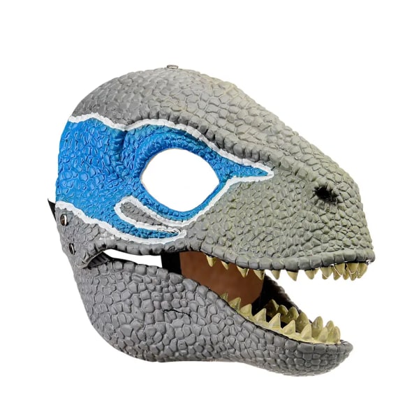 Jurassic World, Velociraptor Blue, Basic Mask Sortiment, Leksak för åldrarna 4 och uppåt