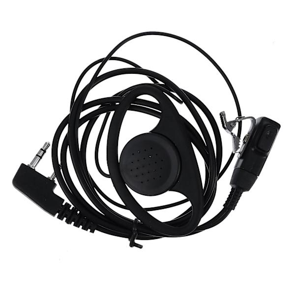 1 stk. Intercom Headset Walkie Talkies Headset 2 Vejs Radio Ørepropper Øretelefon Sort 98x6.8cm Black 98x6.8cm