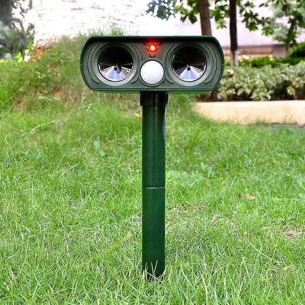 Ultrasonic Cat Repeller, Solar Powered Cat Repeller, Ultrasonic Rodent Repeller with Motion Sensor