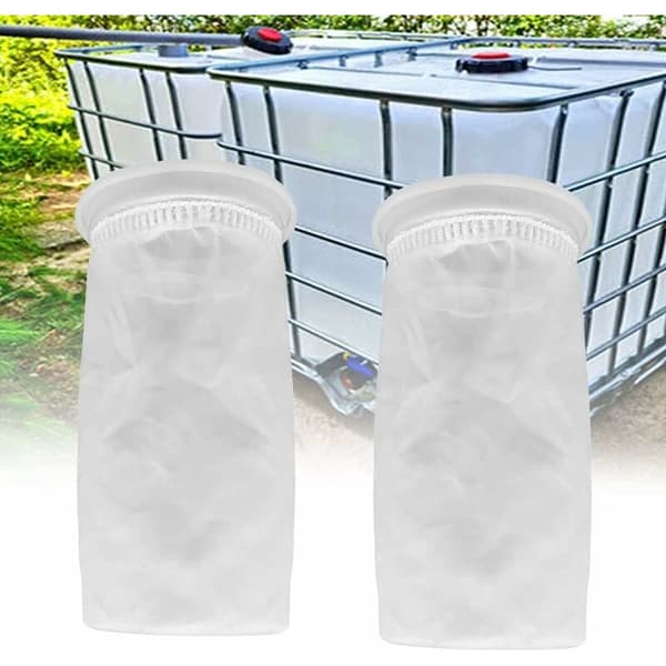 2 stk. Nylon IBC-filter, IBC-regnvandstankfilter Vaskbart IBC-erstatningsfilter Nylonlågfilter - IBC-tanklågbeslag (105 mm)
