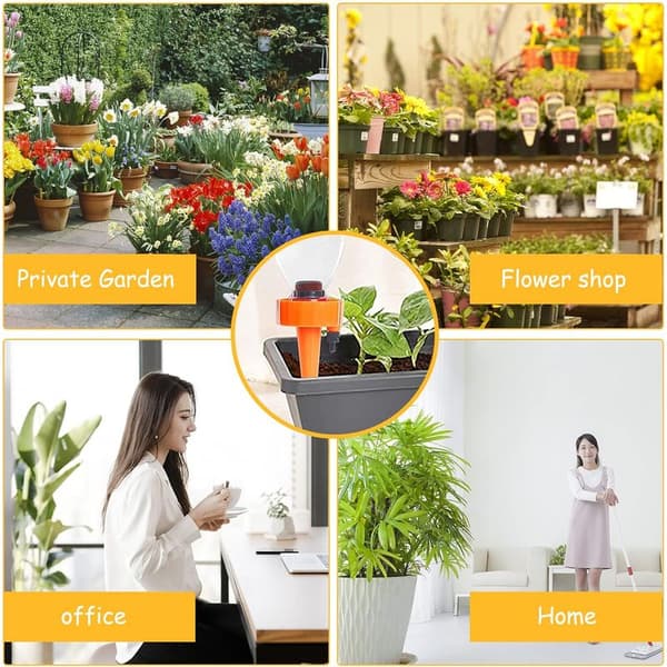 Drip Irrigation Bottle, Automatic Plant Watering Drip Irrigation with Water Flow Control Valves (12 pcs)