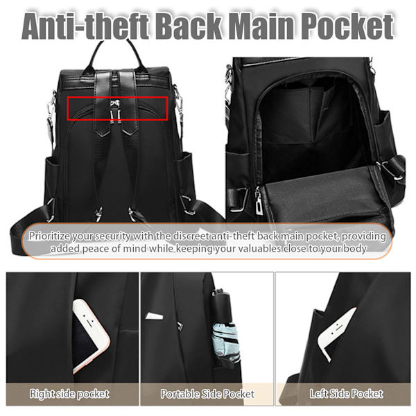 Waterproof Backpack with Anti-Theft Protection