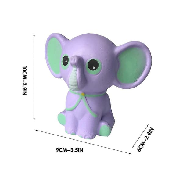 Slow Rising Söt Tecknad Djur Elefant Squishy Leksak för Dekompression