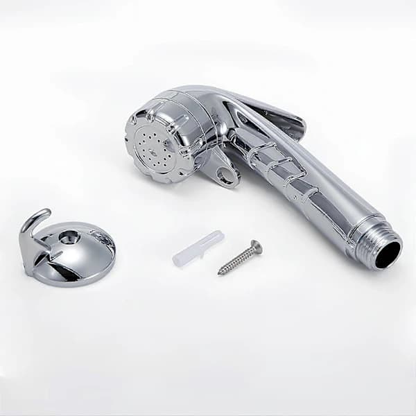 Brusehoved ABS brusehoved 1/2'' knap toiletdouche bådbruser krom