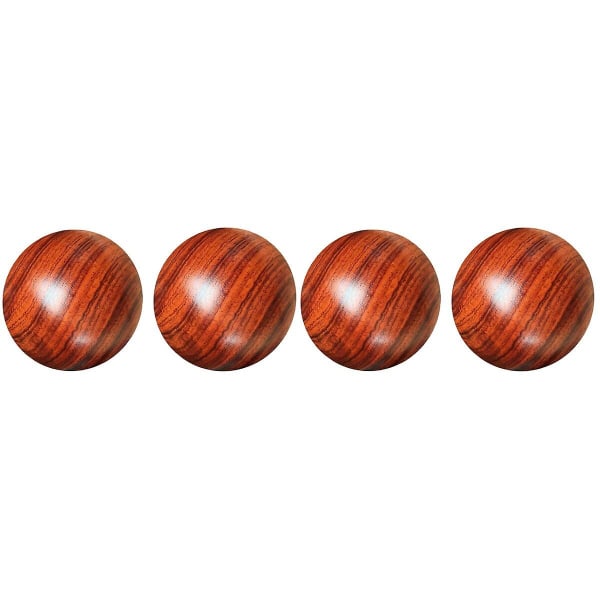 6 st massagebollar i trä Fitness Handträningsbollar (5,5 cm, slumpmässigt korn) 4 st 5,5 x 5,5 cm 4 pcs 5.5X5.5CM