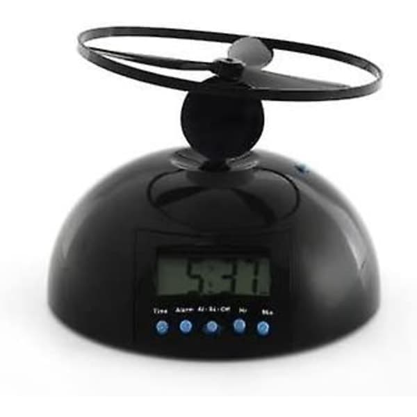 New Digital LED Alarm Clock Gadget Flying/Rolling Helicopter Chopper Propeller Clock Creative Gift [dB]_tfrf