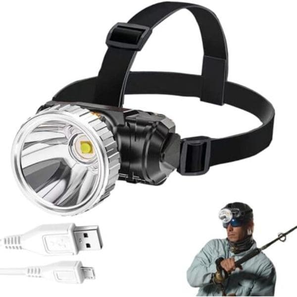 USB Rechargeable Camping Headlamp - Adjustable Modes, Durable, Outdoor Gear, Maintenance and Construction (HK)
