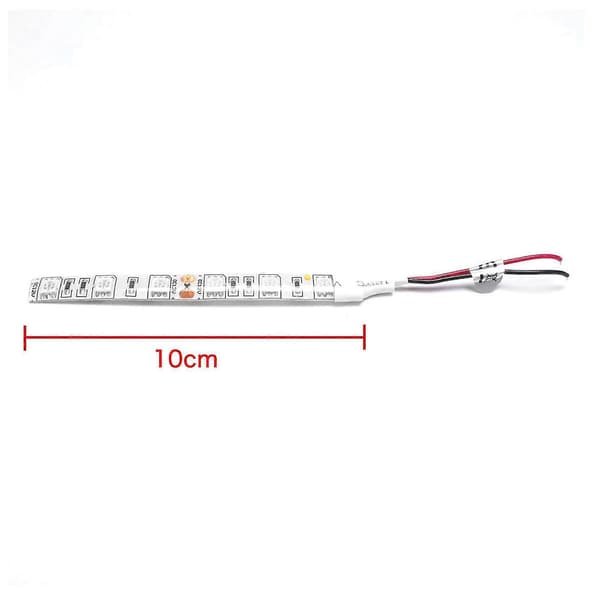 10 stk 10 cm Vanntette Blå 5050 LED Stripelys DC 12V Campingvogn Båt Bil