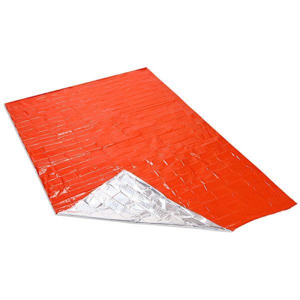 Nödfiltar för överlevnadskit Mylar Termisk filt Regnponcho Designad för utomhus, camping, vandring