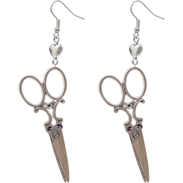 Gotiske sakser Dangle Drop øredobber Mote Punk -