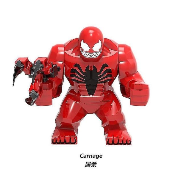 6 st Venom Stora Minifigurer Byggklossar Leksaker Set Actionfigurer