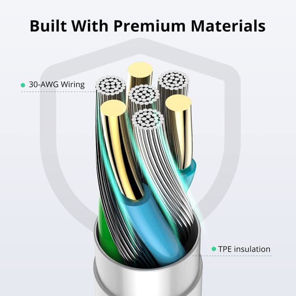 2-pak 1,8 m ladekabel [Apple MFi-certificeret] 2,4 A Lightning til USB hurtigopladningskabel til iPhone