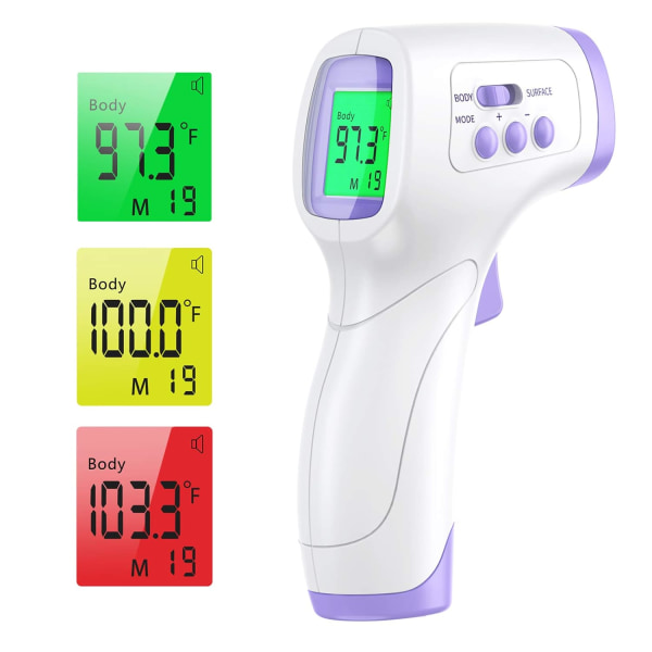 Pannetermometer for voksne Barn Baby, infrarød berøringsfri temperaturpistol med øyeblikkelig nøyaktig avlesning