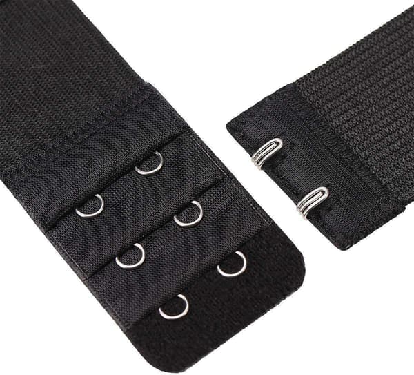 3-pack Bra Extenders - Black, White, Beige - 2 Hooks multifärg multicolor