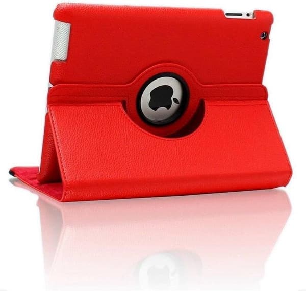 Suitable for Apple Ipad Air case - Red - suitable for Apple iPad Air | Apple iPad 5 9.7 (2017) | Apple iPad 6 9.7 (2018) | Book Case Artificial Leather