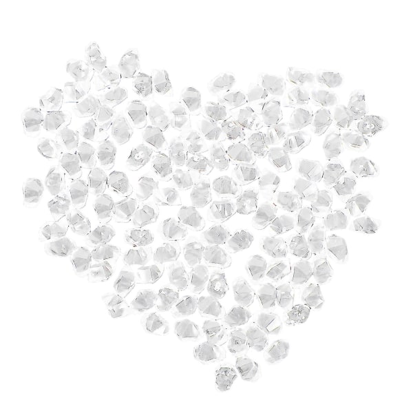 Glass Gems Bryllupsbord Scatter Termisk Bag Isbiter Isbiter Display Isbiter Fauxtransparent farge 0,7x0,5cm transparent color 0.7x0.5cm
