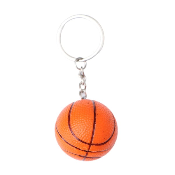 4cm Stimulert Basketbal Nøkkelring Sports Nøkkelring Souvenir Bilhengende Dekorasjon Høytidsgave (oransje Grov Overflate) 2