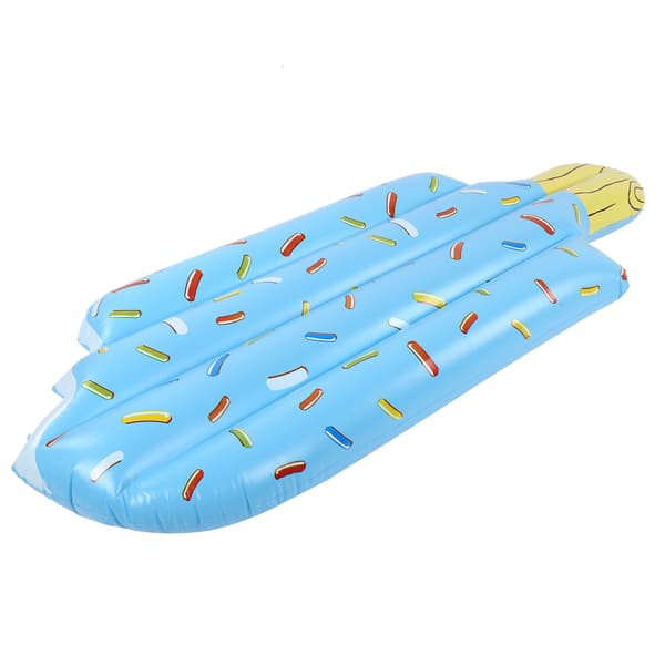 Inflatable PVC Ice Cream Float Summer Pool Floating Lounger Bed Age 6 Plus Blue Ice Cream Float