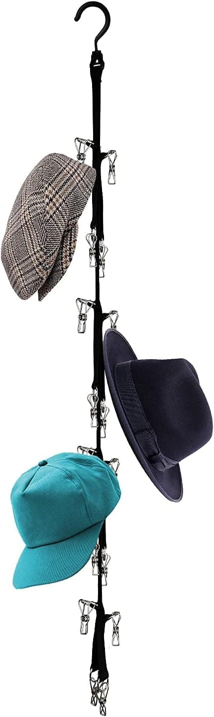2-pack Hat Storage Hanger for Closet, 16 Hooks Hat Organizer Hanger