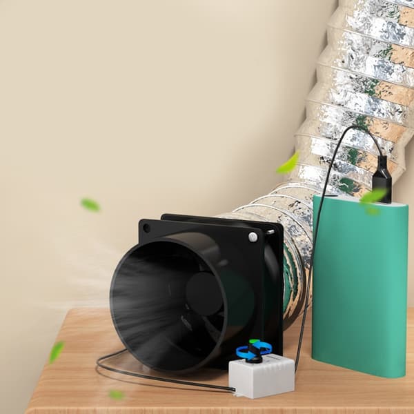 USB-justerbar hastigheds-lodderøgsuger ESD-røgsuger blæser rørkanal udstødningsventilator med 1/3/6M rørventilationsventilator