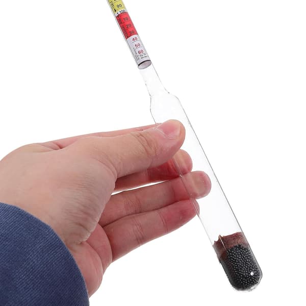 Vinhydrometer Alkoholmåler Glass Enkel å bruke Lettvekts Vinmåler