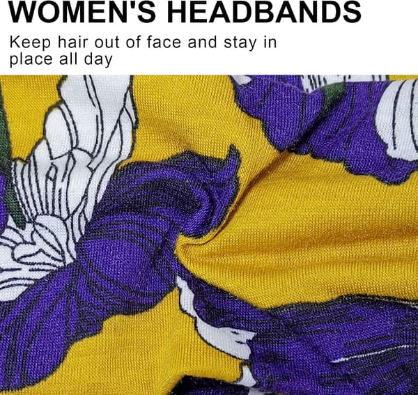 Sæt med 4 stk. damehårbånd Boho Floal Style Kryds Hovedbøjle