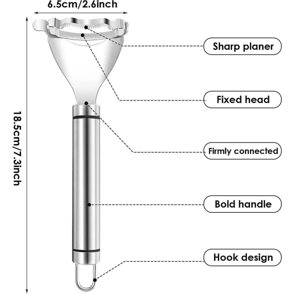 2 st Majskolvsskalare i Rostfritt Stål