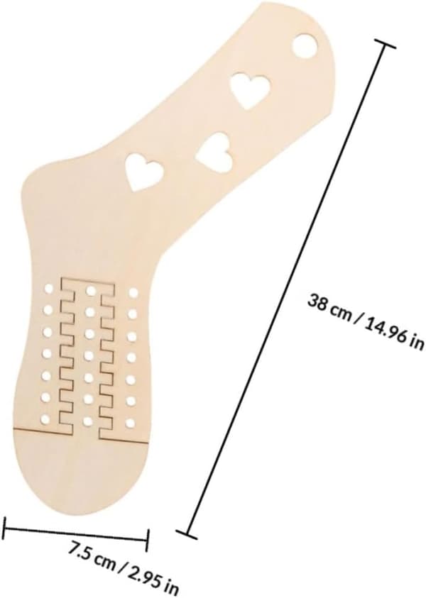 4 par trestrømpeblokkere DIY-former for strikketilbehør