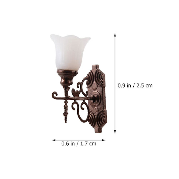 4 stk Simulerte Mini Hagelamper Modell Lys Modell Sandbord Lampe Dekorasjoner 1.7X2.5CM 1.7X2.5CM
