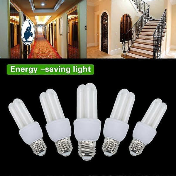 LED Light Bulb 11W 15W 20W E27 Screw 2U Shaped Bulbs Home CFL Light Bulb Energy Saving [DB]