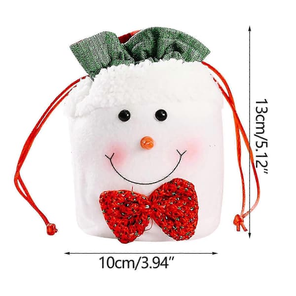 Julklappspåse Jultomte Ryggsäck Hängande Påse Jul Julmaterial Present Godispåse