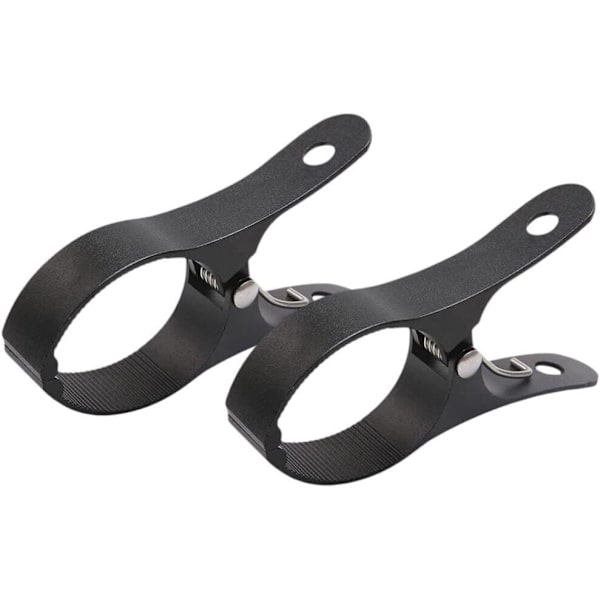 Svarta 2-pack Strandhandduksklämmor Vindtäta Tygklämmor Metall Quilt Tvättklämmor Poolstolsklämma Tvättklämmor för Filt