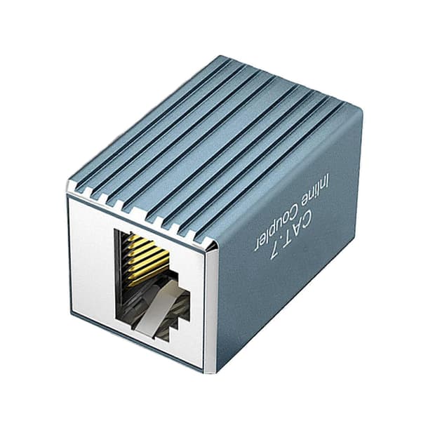 Universal RJ45 Network Coupler Ethernet Cable Connectors with Interference Protection for Routers, Switches, and Office Installations Blue Blue Blue