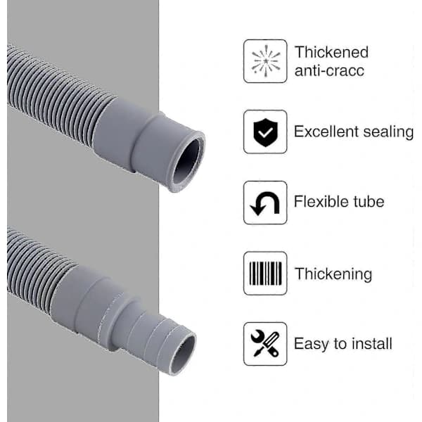 HA~5m Spiral Drain Hose, Washing Machine Drain Hose, Drain Hose