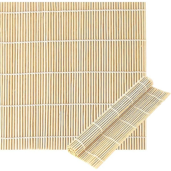 2-pack bambu rullmatta för sushi japansk stil (24 * 24 cm)