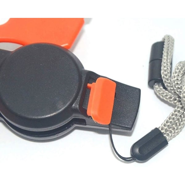 Nødblyst med Lanyard, 7-i-1 Overlevelses Multiverktøy for Camping, Fotturer