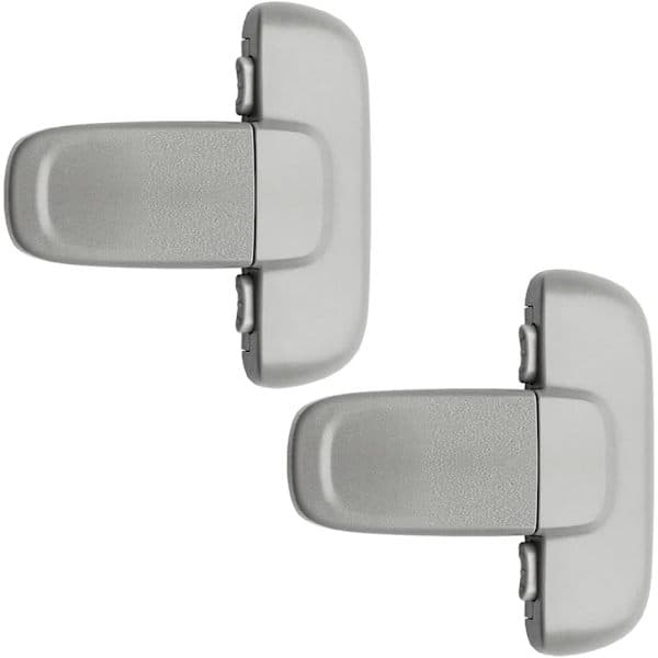 2-pack kylskåpslås för barn, kylskåpsdörrlås för barn, kylskåpslås för kylskåpsdörr, frysdörr Grå Grå Grey