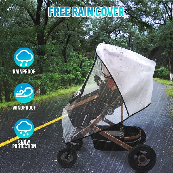 Universal Stroller Rain Cover, Stroller Rain Cover with Front Opening