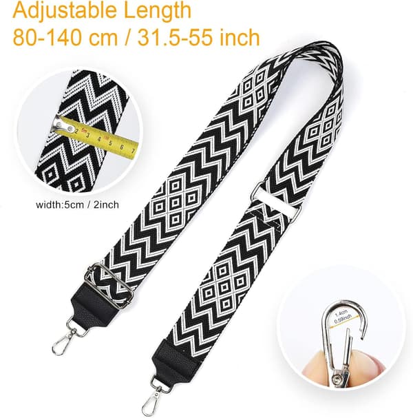 Adjustable shoulder strap for bag 5 cm wide shoulder strap, 80[GKS]