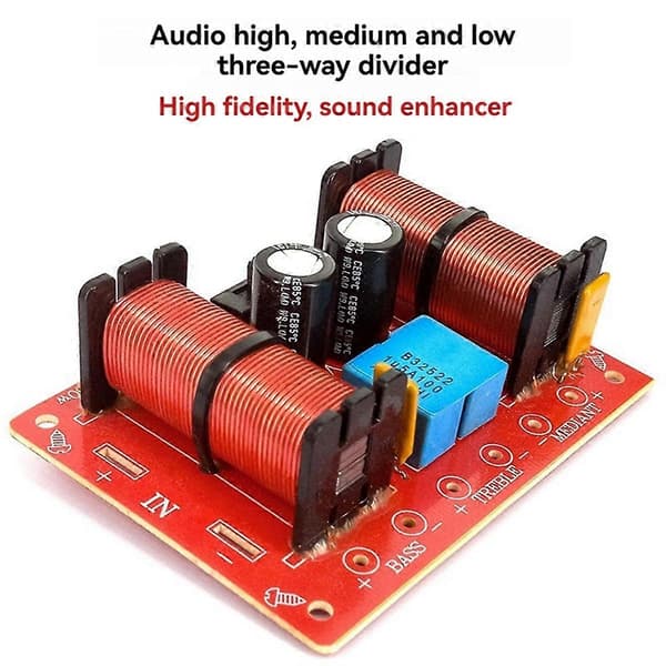 For HiFi High Fidelity Home Speaker Crossover 3-Way Frequency Divider for Audio System