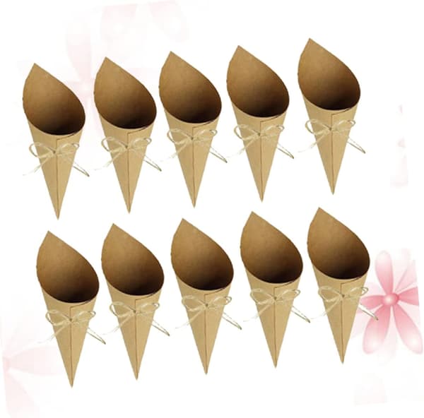 Elegant Concise Design Paper Decorations 50pcs Wedding Party Confetti Container with Wrapper Tube