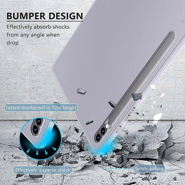 For Samsung Galaxy Tab S10+ Super Clear Case Drop Protection Shell TPU Tablet Case