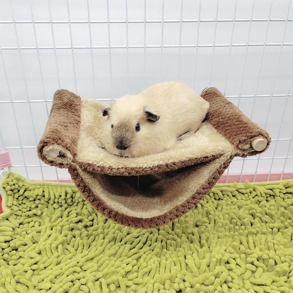 Warm Hammock for Small Animals, Double-Layer Hammock for Rats and Guinea Pigs